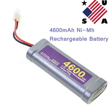 1-5pcs 7,2 V 4600mAh Sivo baterija za ponovno polnjenje NiMH Tamiya 1 x Plug RC