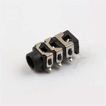 10pcs 3.5 mm black avdio znanja šest / 6 pin SMD plastičnih slušalke pribor PJ-313d