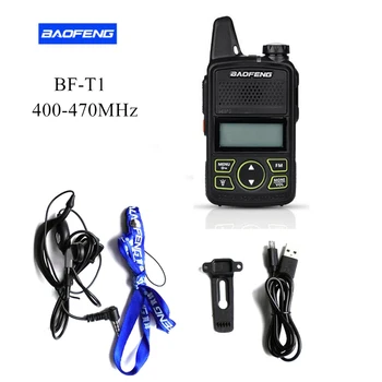 10pcs Prvotne BAOFENG BF-T1 UHF 400-470MHZ Mini Ročni dvosmerni Radijski BFT1 Prenosni FM oddajnik in Sprejemnik