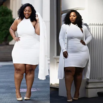 2021 Nove Ženske Priložnostne Trdno Obleko, dvodelno, Nastavite Lady Plus Velikost O-vratu Bodycon Mini Obleke Enotni-zapenjanje Midi Plasti Obleke