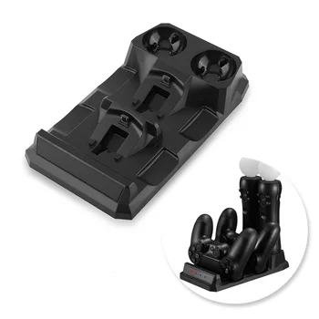 4 v 1 Hitro Polnjenje USB LED Krmilnik Polnjenja Dock Postajo Stojalo Polnilec za Playstation PS4 PS Move Controller