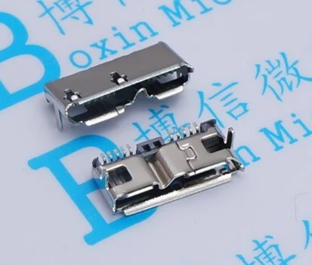 50pcs Micro USB 3.0 B Tip DIP Ženski Vtičnico DIP2 10pin USB Priključek za Samsung Mobile Trdi Diski Podatkovni Vmesnik