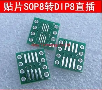 80PCS/VELIKO SO8 MSOP8 SOIC8 TSSOP8 SOP8 obrnite DIP8 IC adapter Socket Adapter plošča PCB PB-FREE brez Pin Header