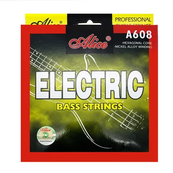 Alice A608 Električni Bas 4 String 5 Nizov Nastavitev Heksagonalna Jedro Nikljevih Zlitin Navijanje Bas Deli, Dodatna Oprema