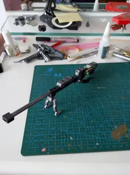 Anime številke Gundam ostrostrelec puška model Roke package sestavljeni model akcijska figura, plastični model kompleti igrače