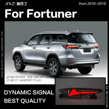 Avto Styling za Toyota Fortuner Rep Luči 2016-2019 Dinamičnih Signalov Rep Lučka LED Rep Luči DRL Zavore Povratne auto Dodatki