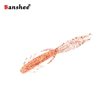 Banshee 10pcs/veliko 75 mm 1.7 g texas ploščad craw lure mehke vabe ribolov vab za ščuka bas ostriž čepa enostavno shiner siicone vaba nastavite