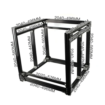 BLV mgn Cube 3D Tiskalnik za ekstruzijo Aluminija Okvir Celoten Komplet Matice Privijte Nosilec Kotu Za DIY CR10 Ž višina 365 mm