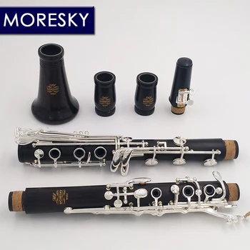 Bohem Sistem Ebony klarinet Francija G Tune klarinet Grenadilla silver plated tipke MORESKY M301