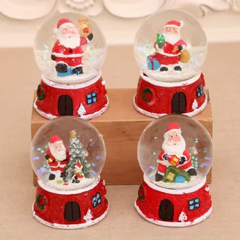 Božič Smolo Glasbe Sneg Stekla Santa Claus Kristalno Kroglo, Otroci Sneg Žogo Kristalno Music Box, Božič In Novo Leto, Darila