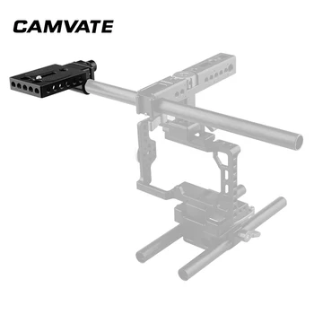 CAMVATE Mini Montažno Ploščo S 15 mm Palica Objemka Za 15 mm mikro Palico Sistem za Podporo/Monitorji/ EVF Sistemi Fotografije Dodatki