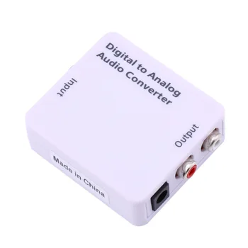 Digitalno Analogni Avdio Pretvornik Adapter za Optični Koaksialni Toslink Signala v Analogni 2*Ojačevalnik RCA Dekoder USB DAC Spdif