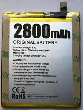DOOGEE X55 Baterije 2800mAh Prvotne Novo Za DOOGEE X55 Pametni Telefon