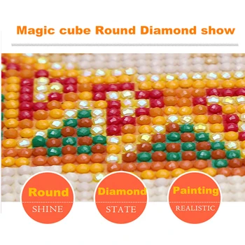 DPF DIY Magic Cube Navzkrižno Šiv umetnostne obrti Kristalno stolpec dolphin Diamond Vezenje 5D celoten Krog Diamond Slikarstvo Mozaik Dekor
