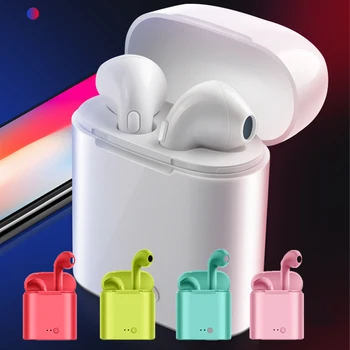 HBQ i7s TWS Brezžične Bluetooth Slušalke Stereo Slušalke slušalka S Polnjenjem Polje za iPhone 6 7 8 x Android, IOS Sistemi