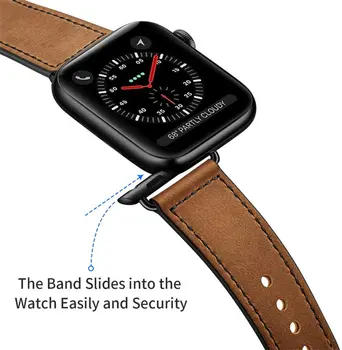 Italija Usnjeni trak Za Apple watch band 44 mm 40 mm iWatch band 42mm 38 mm Watchband zapestnica Apple ura 5 4 3 2 38 40 42 44 mm