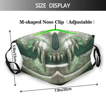 Jade Umetnosti Usta Masko Mortal Kombat Rayden Akcijski Fantazijski Film Varstvo Ponovno Stroj Maske Z Filtri Usta Pokrov