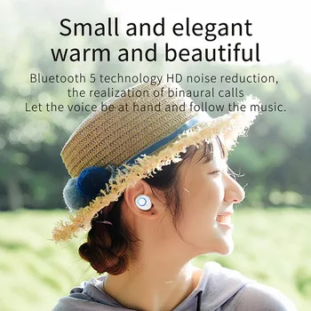 K10 TWS Brezžične Slušalke Bluetooth, 3D Stereo Zvok Čepkov za prostoročno telefoniranje Telefonski Klic Mini Bas Za Iphone Huawei Xiaomi Slušalke