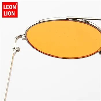 LeonLion 2021 Krog Zlitine sončna Očala Ženske Letnik Očala Lady Luksuzni Ocean Leče Očala Ogledalo Oculos De Sol Feminino UV400