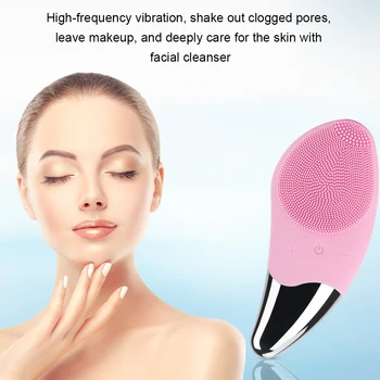 Mini Električni Obraz Ščetka Za Čiščenje Silikona Sonic Električni Facial Cleanser Globoko Umivanje Obraza Massager Obraza Ščetka Za Čiščenje