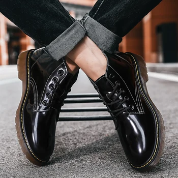 Moški zunanja visoko-top copati na prostem priložnostne Martin priložnostne čevlji, čevlji za lahke čipke-up non-slip čevlji FemininoZapatos