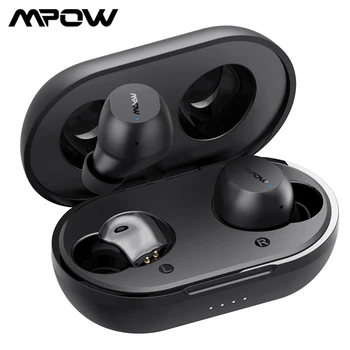 Mpow M12 Bluetooth 5.0 V Uho Čepkov IPX8 Nepremočljiva Brezžične Slušalke z 25H Dolžina&Touch Kontrole za iPhone 11 Plus/X/XR