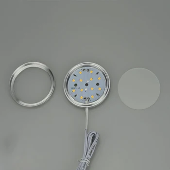 Mycyk novo 6pcs/veliko LED luči v notranjosti naslonjač LED omaro luč 12V avto ultra-tanek LED zaslon kabinet reflektorji kabineta luči