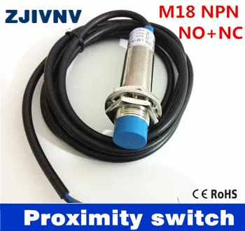 Najboljše kakovosti IP67 M18 NPN NO+NC običajno odprti in neposredni bližini induktivna stikala DC6-36V 4 žice odkrivanje razdalja 8 mm non-flush