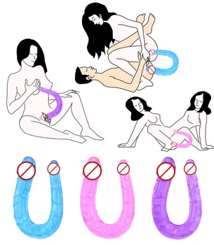 Ne Vibrator Močan Dvojni Dildo Odrasle Erotična Mehko Analni Vibrator Butt Plug Realističen Penis -spot G-spot Orgazem Seks Igrače Za Ženske