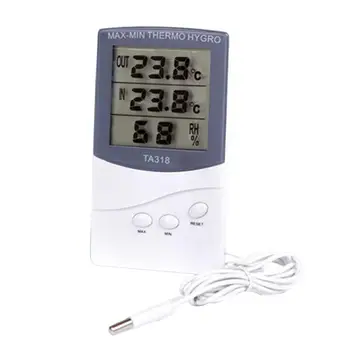 Notranja Zunanja Temperatura Vlažnost Meter Digitalni Prikaz Kuhinja Hladilnik Elektronski Termometer, Higrometer