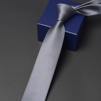 Novi modeli Visoke Kakovosti 6 CM & 8 CM Širok Vezi Za Moške Poslovne Delo Kravatni Moda Formalno Barva Vratu Kravato, Siva, Modra