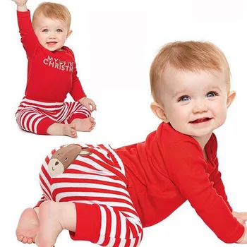Otroka prvi božič oblačila, ki novorojenčka oblačila fantje obleko baby dekle romper santo baby jumpsuit poceni novorojenčka oblačila