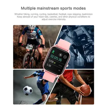 P8 Poln na Dotik Pametno Gledati Moški Ženske IP67 Nepremočljiva Srčnega utripa, Spremljanje Športnih Smartwatch Fitnes Tracker Za Xiaomi
