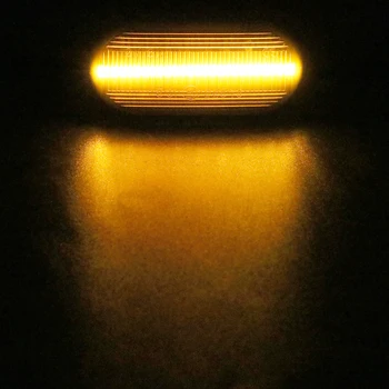 Par LED Avto Dinamične Strani Oznako Vključite Opozorilne Luči Blinker Luč Za Nissan Qashqai Navara Micra 350Z Opomba Pathfinder