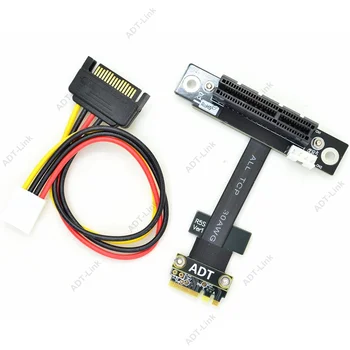 PCI-E NGFF ( M. 2 A/E Tipka), da PCIe 3.0 x4 podaljšek podaljšek za kabel pod Kotom PCI-Express