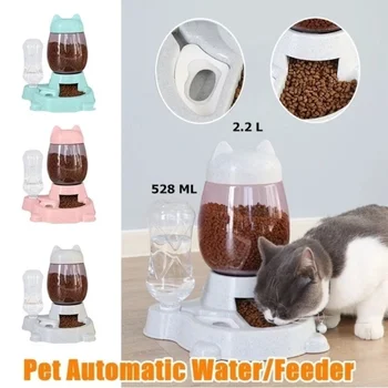 Pet hranjenje vode napajalni pet samodejni podajalnik pes, mačka pitne vodnjak 2.2 litrov velika zmogljivost samodejnega zrn vode napolnim