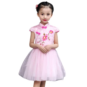 Princesa Obleko Za Otrok Dekleta Cvetlični Otroci Poletje Obleko Očesa Dekleta Obleko 6 8 12 Let Otroci Oblačila Kitajski Slog Obleke Za Dekle
