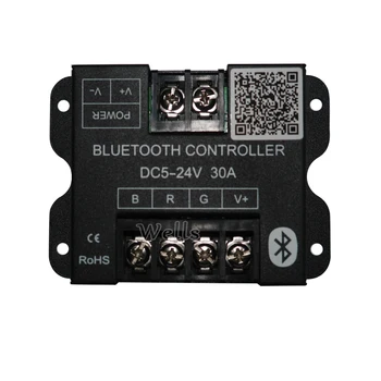 RGB LED Bluetooth Krmilnik za 5050 RGB 3528 LED Trak Razsvetljavo za Android / IOS Pametni telefon;DC5-24V 30A