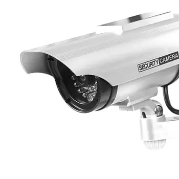 Sončne Nepremočljiva Lutke Ponaredek CCTV Kamere ali Zaprtih Realne Videti Lažne Kamere za Varnost z Utripajočo LED za na Prostem LESHP
