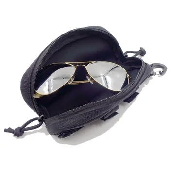Taktično Očala Vrečko Multi-funkcionalne Prikrivanje Očala Primeru Prostem, Kolesarska Molle Majhne Sklopka torba Nepremočljiva Torbica za Očala