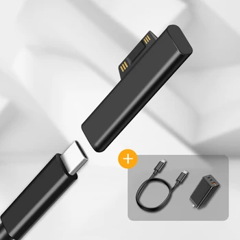 Tip C PD napajalni Kabel za Microsoft Surface Vtič Priključek za Napajalnik Pretvornik Prenosni Adapter za Polnilnik