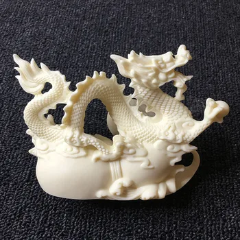 White dragon kip dom dekoracija dodatna oprema Kitajski slog ugoden živalskega zodiaka zmaj kip obrti darilo Darilni embalaži