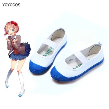YOYOCOS Japonski Anime Šolo Čevlji Doki Doki Literature Klub Cosplay Čevlji Krpo čevlje Wc-zavezuje Hanako-kun Yashiro Nene