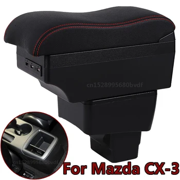 Za Mazda CX-3 Armrest Polje-2019 Centralno Shranjevanje Vsebine Box Izdelkov Notranje zadeve Armrest Shranjevanje Avto-styling Deli, dodatna Oprema