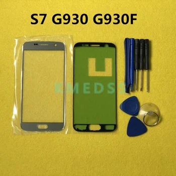 Zaslon na dotik, Plošča Zamenjava Za Samsung Galaxy S7 G930 G930F Sprednje Steklo Zunanji Objektiv + Nalepka + Orodja