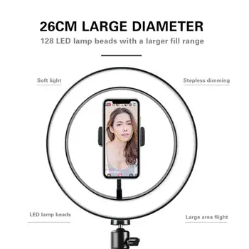 Zatemniti LED Selfie Obroč Svetlobe 3300-5500K studijskega Foto Izpolnite Obroč Svetlobe za iphone, Pametni telefon Canon Ličila