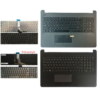 Španski prenosni računalnik tipkovnica za HP 15-bs053od 15-bs033cl 15-bs0xx 15-BS020WM z podpori za dlani Zgornji pokrov brez dotik