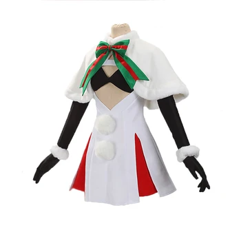 Anime Usoda Grand Da Cosplay Kostume Lancer Služabnik Jeanne d'Arc Spremeniti Santa Lily Cosplay Kostume Božični Kostum