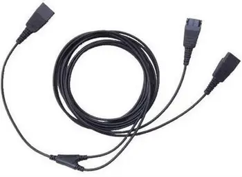 Brezplačna Dostava klicni Center Netcom QD, da QD plug Adapter Uporablja za Jabr-a GN Slušalke za Telefone 3Y usposabljanje kabel Y razdelilnik