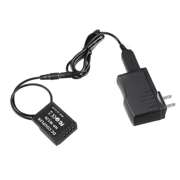 En USB NP-W126 Nadomestno Baterijo Kabel+5V 3A adapter za Fotoaparate Fuji